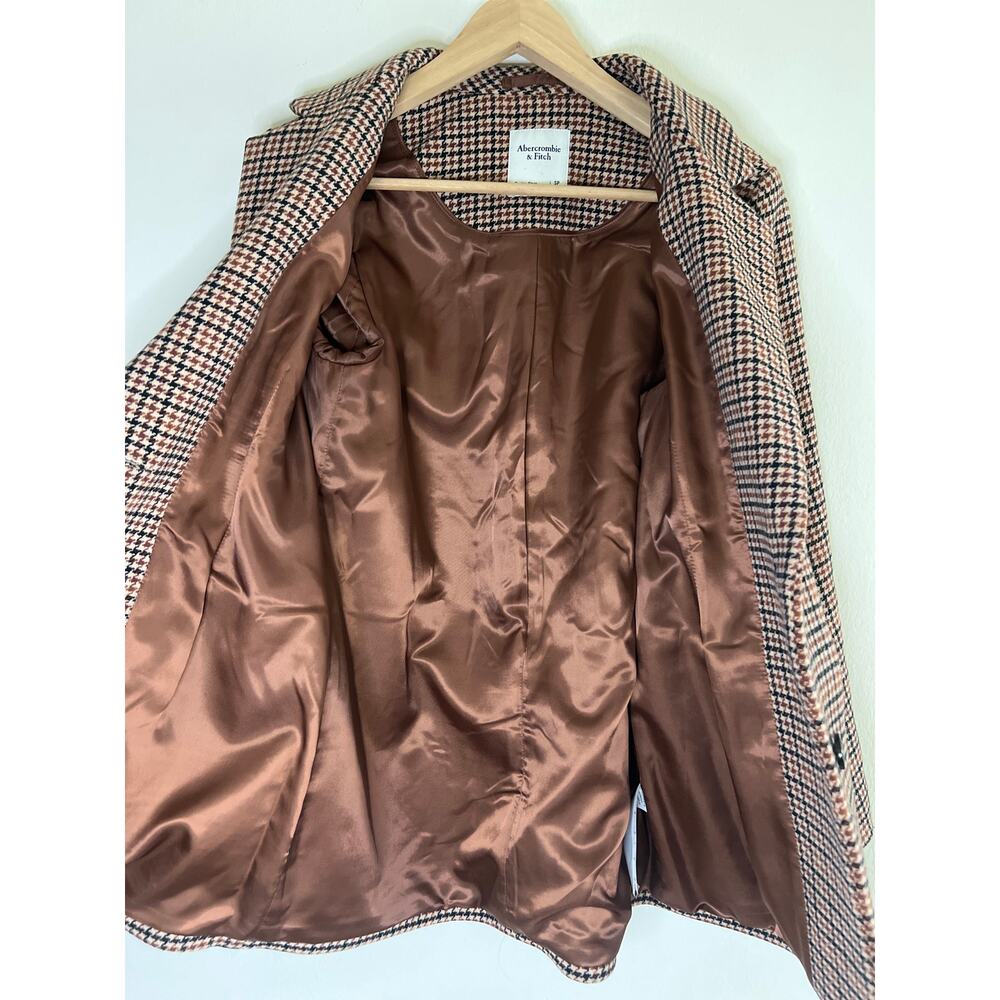 A&F Abercrombie & Fitch Plaid Houndstooth Blazer Jacket - Picture 15 of 16